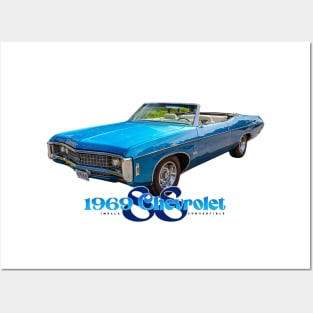 1969 Chevrolet Impala SS Convertible Posters and Art